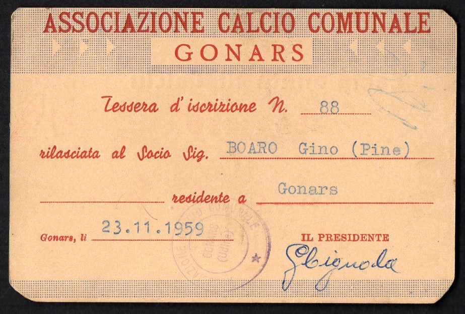 A.C.C. Gonars 1959-60